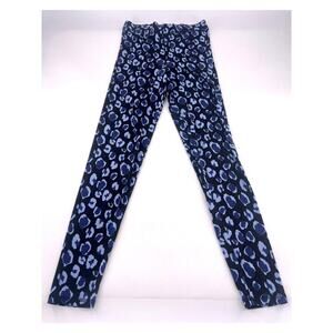 Boden Pants Womens Size 4 R Black Blue Leggings Stretchy Activewear Causal